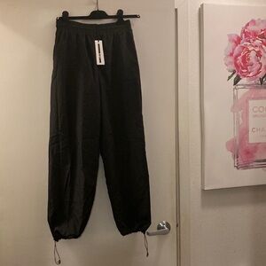 McQueen Black Drawstring Pants